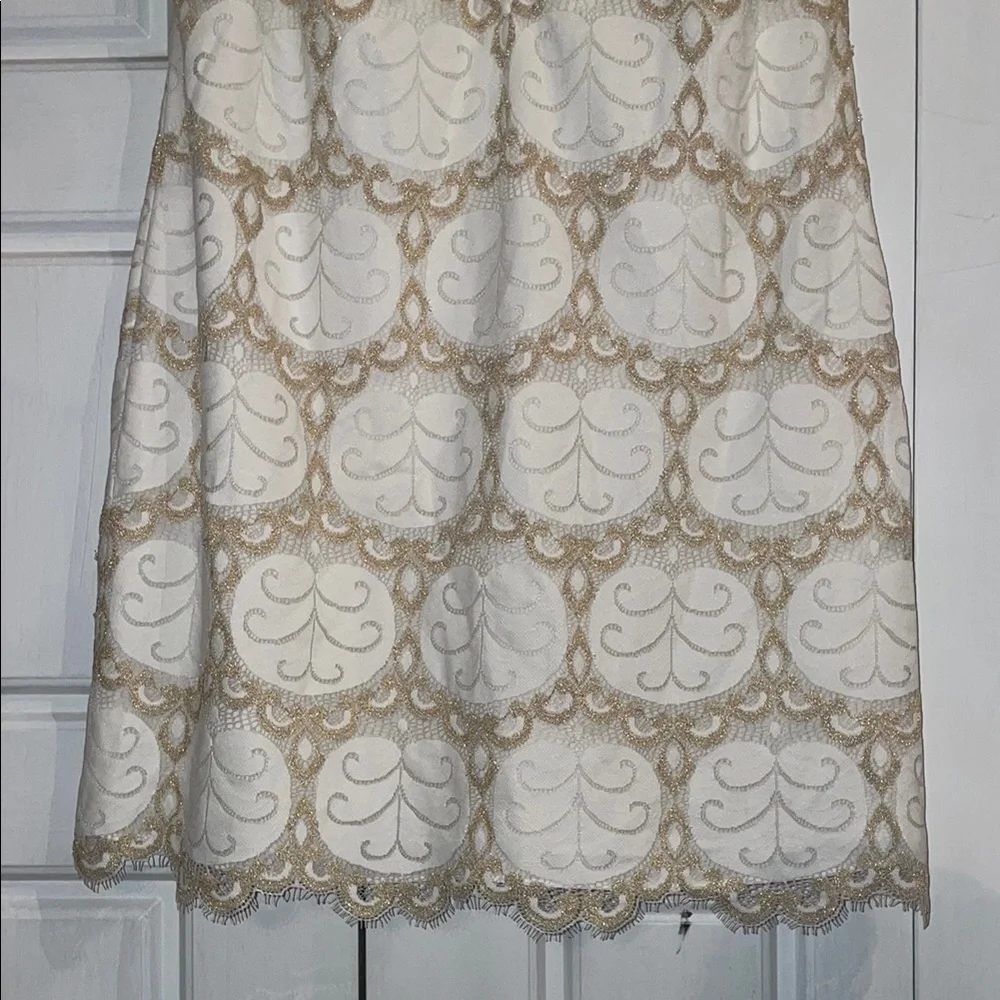 Lilly Pulitzer White Dress with Pink Tag - Picture 6 of 10